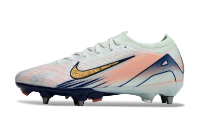 Nike Air Zoom Mercurial Vapor 16 Elite SG Low-Tops Soccer Cleats - Jade/Gold/Blue
