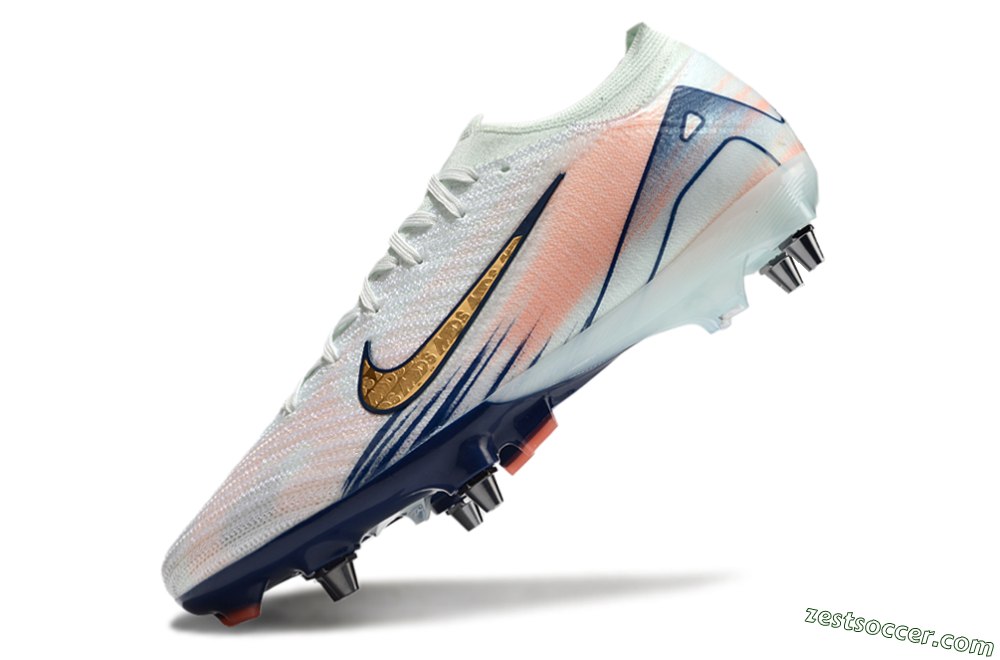 Nike Air Zoom Mercurial Vapor 16 Elite SG Low-Tops Soccer Cleats - Jade/Gold/Blue 5