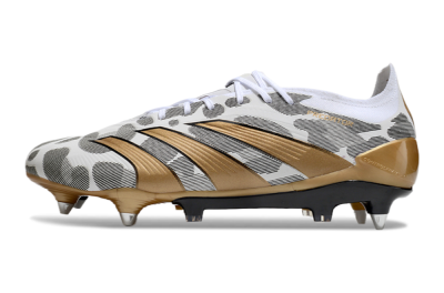 Adidas Predator Elite 25 SG Low-Tops Soccer Cleats - White/Black/Gold