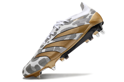 Adidas Predator Elite 25 SG Low-Tops Soccer Cleats - White/Black/Gold