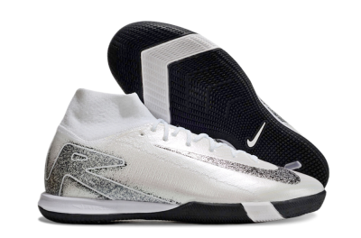 Nike Air Zoom Mercurial Superfly 10 Elite IC High-Tops Soccer Shoes - Beige/Black/White