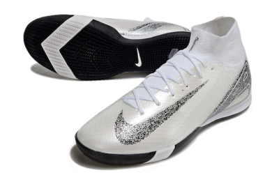 Nike Air Zoom Mercurial Superfly 10 Elite IC High-Tops Soccer Shoes - Beige/Black/White