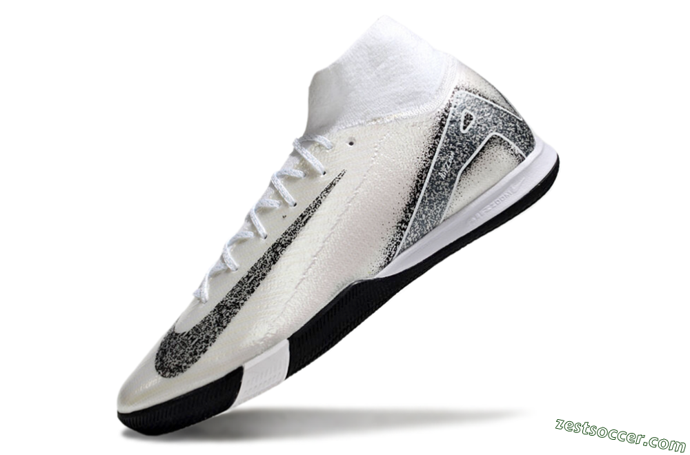 Nike Air Zoom Mercurial Superfly 10 Elite IC High-Tops Soccer Shoes - Beige/Black/White 5