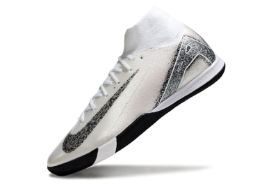 Nike Air Zoom Mercurial Superfly 10 Elite IC High-Tops Soccer Shoes - Beige/Black/White