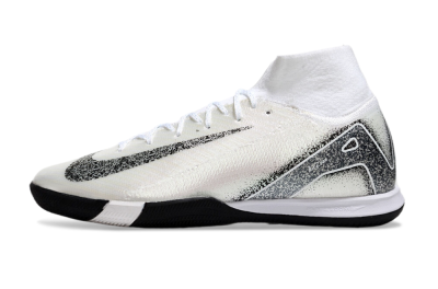 Nike Air Zoom Mercurial Superfly 10 Elite IC High-Tops Soccer Shoes - Beige/Black/White