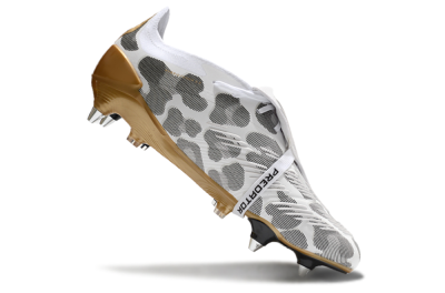 Adidas Predator Elite Foldover Tongue SG Low-Tops Soccer Cleats - White/Black/Gold