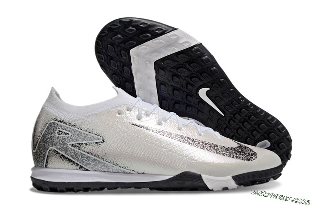 Nike Air Zoom Mercurial Vapor 16 Elite TF Low-Tops Soccer Shoes - Beige/Black/White 0