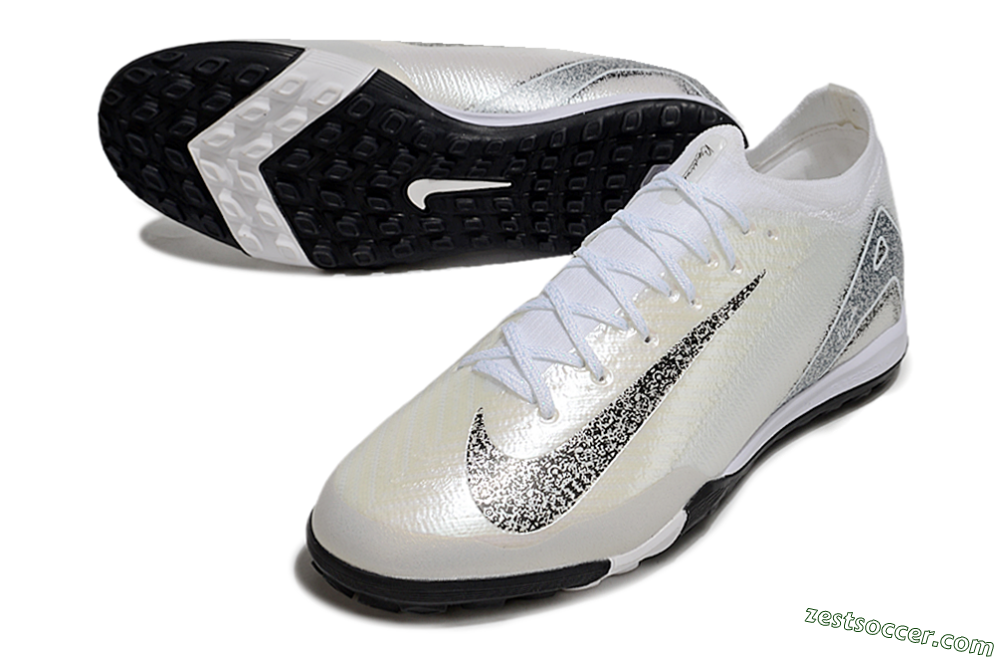 Nike Air Zoom Mercurial Vapor 16 Elite TF Low-Tops Soccer Shoes - Beige/Black/White 3