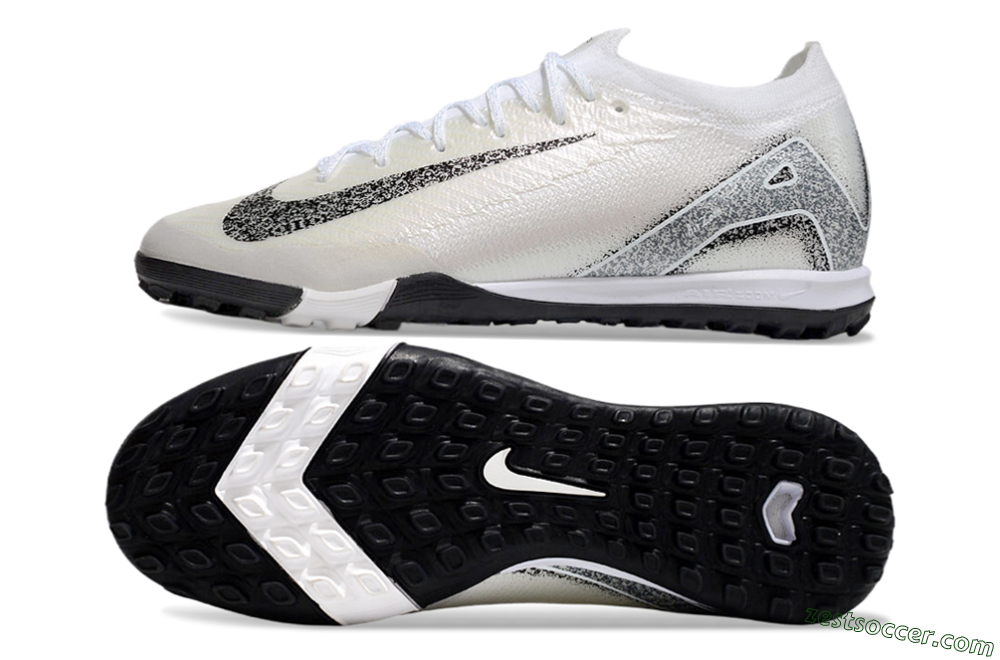 Nike Air Zoom Mercurial Vapor 16 Elite TF Low-Tops Soccer Shoes - Beige/Black/White 1