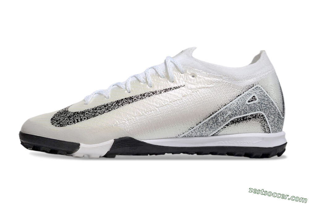 Nike Air Zoom Mercurial Vapor 16 Elite TF Low-Tops Soccer Shoes - Beige/Black/White 2