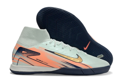 Nike Air Zoom Mercurial Superfly 10 Elite IC High-Tops Soccer Shoes - Jade/Gold/Red