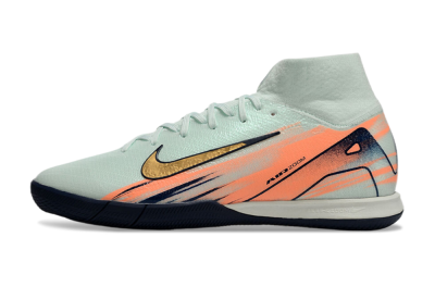 Nike Air Zoom Mercurial Superfly 10 Elite IC High-Tops Soccer Shoes - Jade/Gold/Red