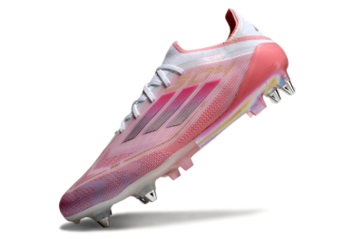 Adidas F50 304 Elite SG Low-Tops Soccer Cleats - Pink/White/Gold