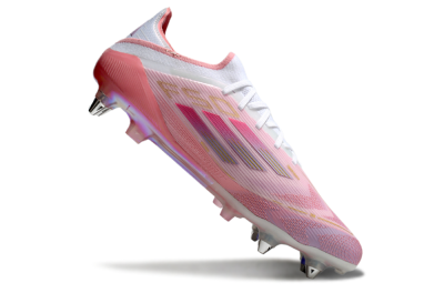 Adidas F50 304 Elite SG Low-Tops Soccer Cleats - Pink/White/Gold