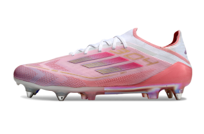 Adidas F50 304 Elite SG Low-Tops Soccer Cleats - Pink/White/Gold