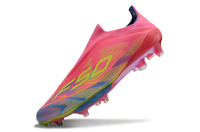 didas F50+ Elite Lightstrike Pro Laceless FG Low-Tops Soccer Cleats - Red/Yellow/Blue