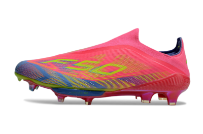 didas F50+ Elite Lightstrike Pro Laceless FG Low-Tops Soccer Cleats - Red/Yellow/Blue