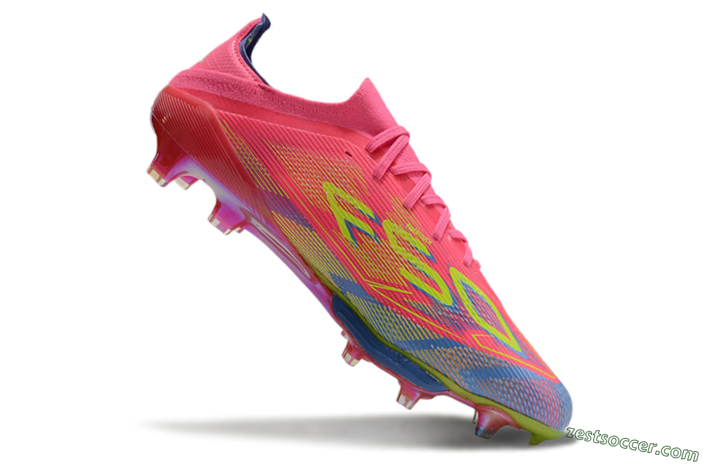 Adidas F50 Lightstrike Pro Elite FG Low-Tops Soccer Cleats - Red/Yellow/Blue 4