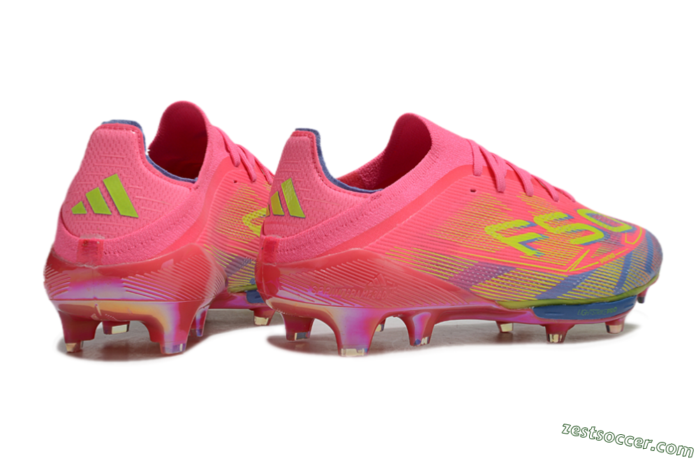 Adidas F50 Lightstrike Pro Elite FG Low-Tops Soccer Cleats - Red/Yellow/Blue 6