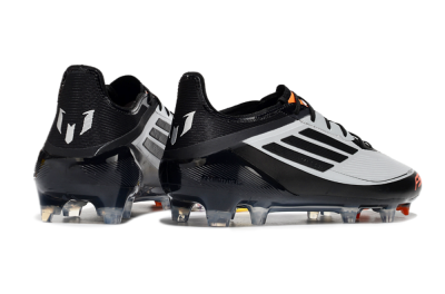 Adidas F50 Elite Messi FG Low-Tops Soccer Cleats - Silver/Black/Orange