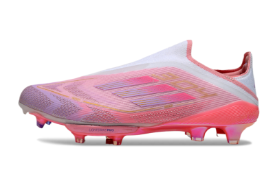 Adidas F50+ Lightstrike Elite Laceless 304 FG Low-Tops Soccer Cleats - Pink/Purple/Gold