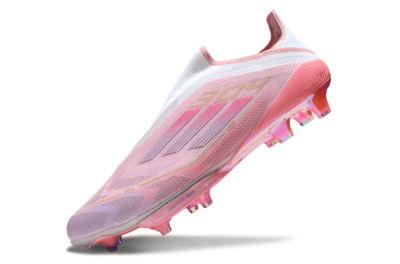 Adidas F50+ Lightstrike Elite Laceless 304 FG Low-Tops Soccer Cleats - Pink/Purple/Gold