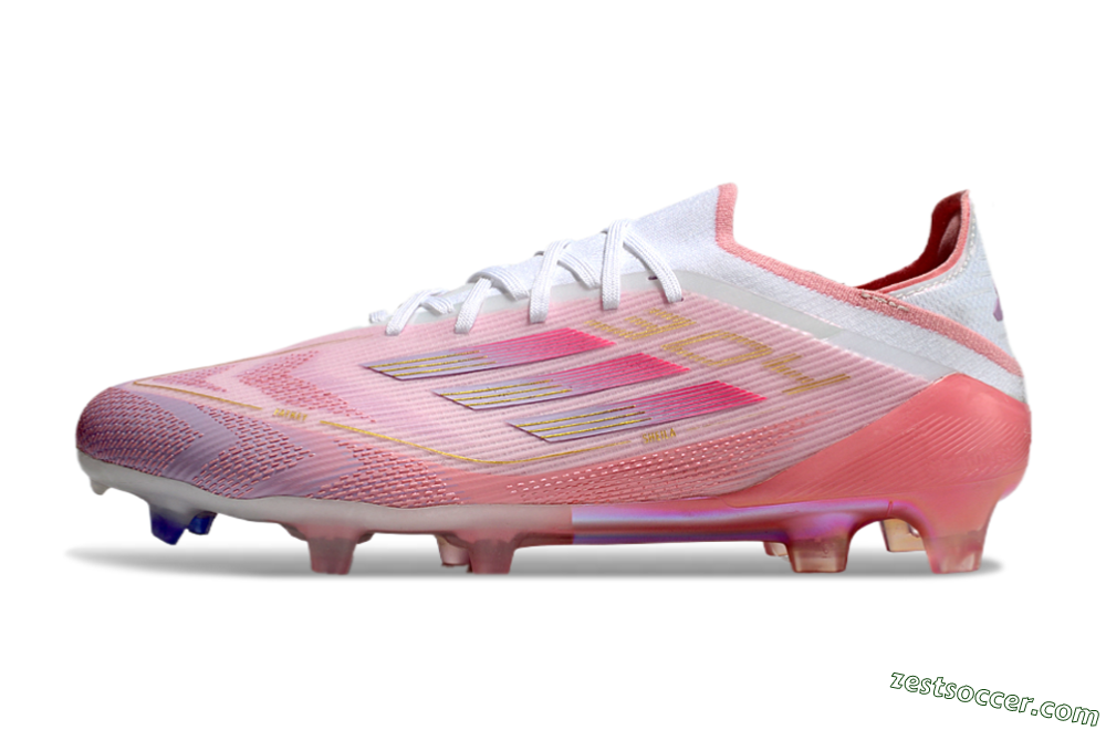Adidas F50 Elite FG Low-Tops Soccer Cleats - Purple/White/Pink 2