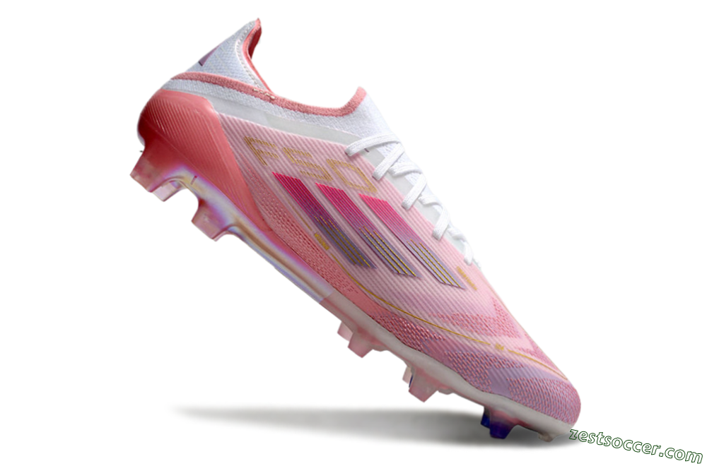 Adidas F50 Elite FG Low-Tops Soccer Cleats - Purple/White/Pink 4