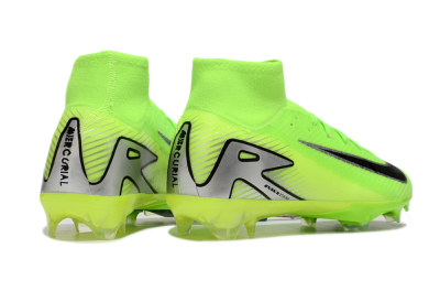Nike Air Zoom Mercurial Superfly 10 Academy FG High-Tops Soccer Cleats - Yellow/Black/Silver