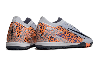 Nike Air Zoom Mercurial Vapor 16 Elite TF Low-Tops Soccer Shoes - Grey/Black/Orange