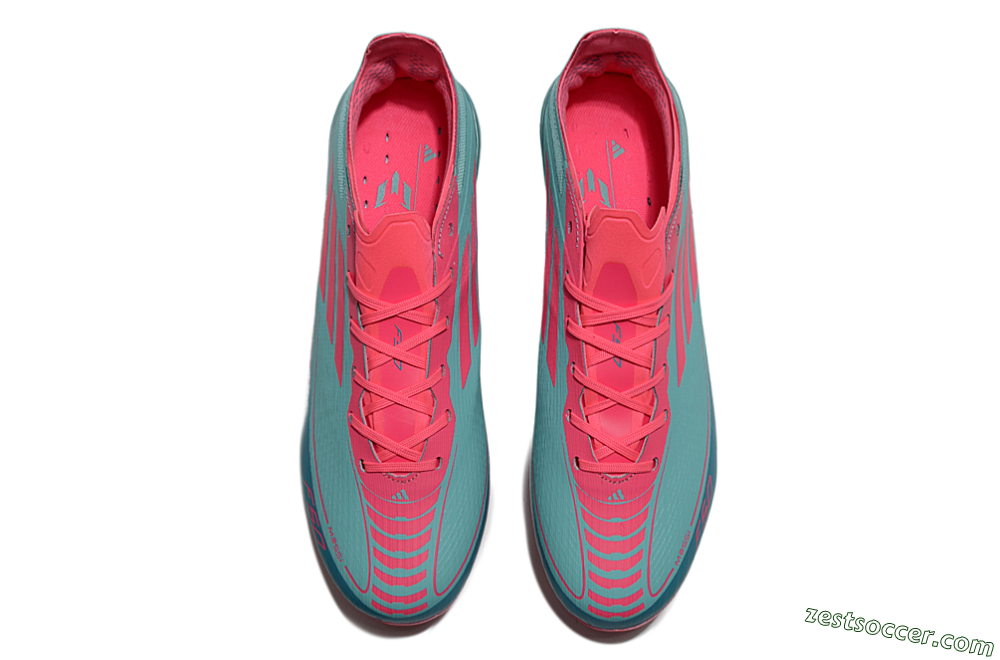 Adidas F50+ Elite FG Low-Tops Soccer Cleats - Jade/Pink/White 4