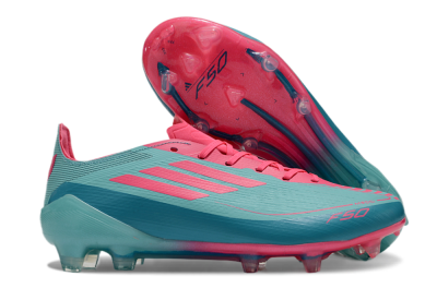 Adidas F50+ Elite FG Low-Tops Soccer Cleats - Jade/Pink/White