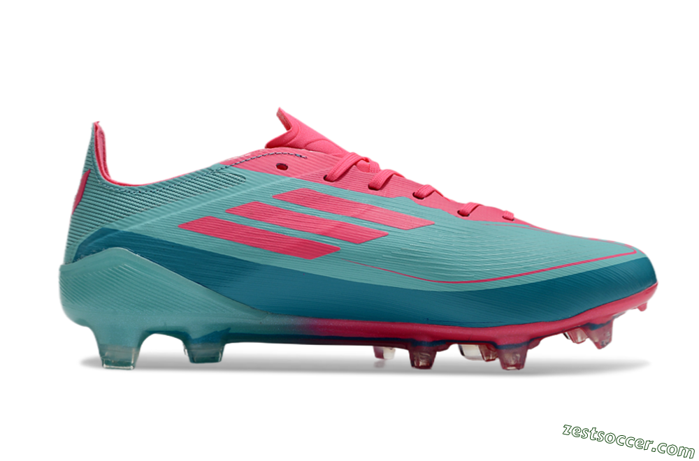 Adidas F50+ Elite FG Low-Tops Soccer Cleats - Jade/Pink/White 7