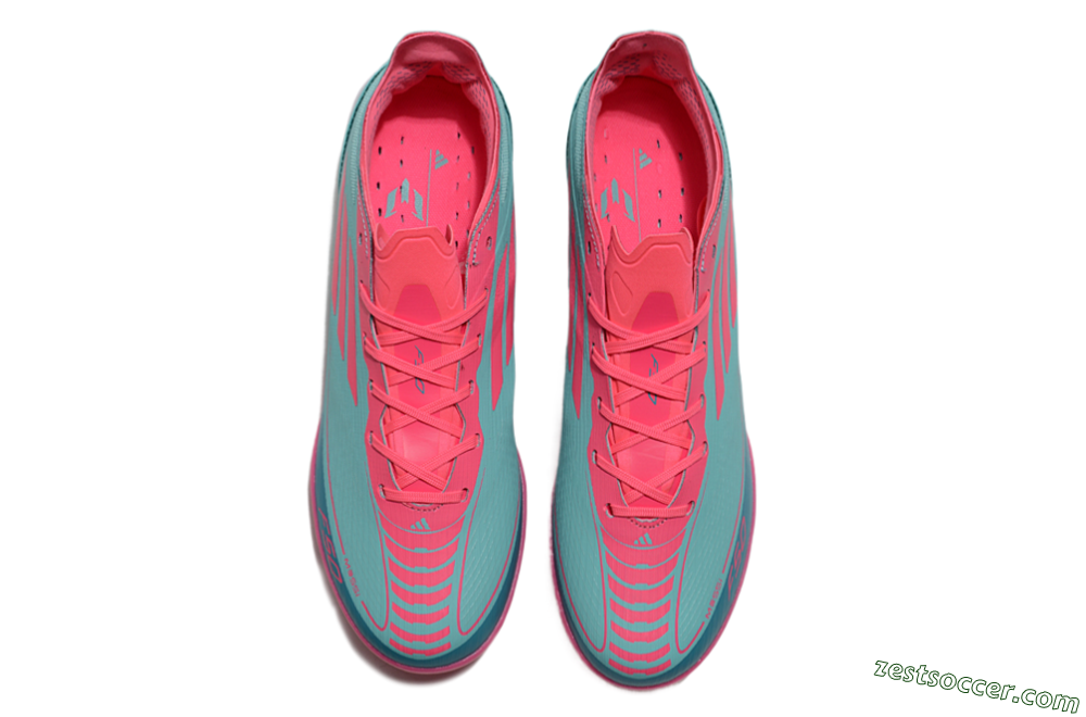Adidas F50 Elite TF Low-Tops Soccer Shoes - Jade/Pink/White 4