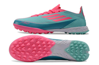 Adidas F50 Elite TF Low-Tops Soccer Shoes - Jade/Pink/White