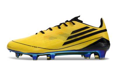 Adidas F50 Elite FG Low-Tops Soccer Cleats - Yellow/Black/Gold