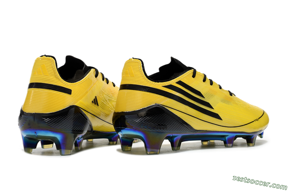 Adidas F50 Elite FG Low-Tops Soccer Cleats - Yellow/Black/Gold 6