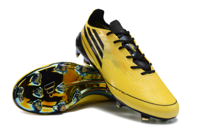 Adidas F50 Elite FG Low-Tops Soccer Cleats - Yellow/Black/Gold