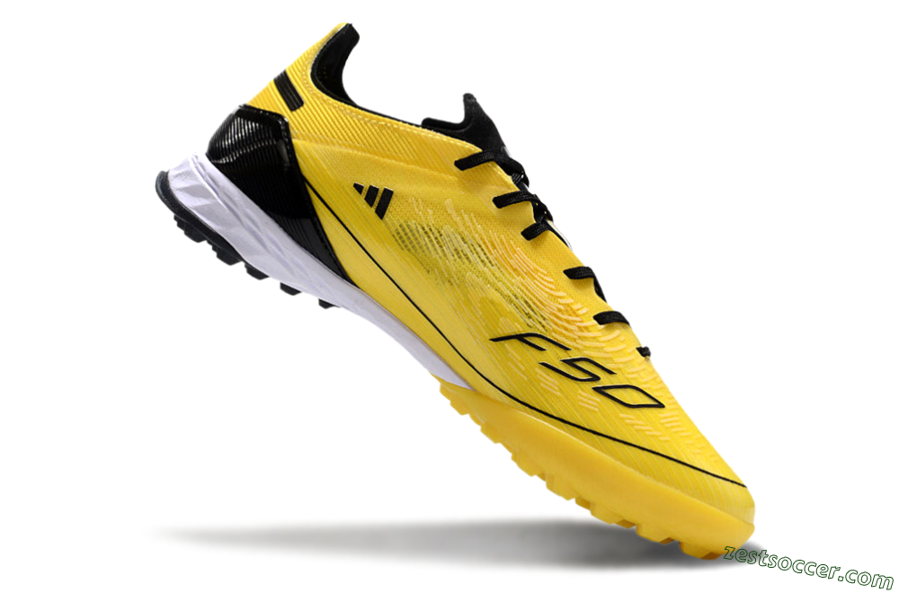 Adidas F50 Pro TF Low-Tops Soccer Shoes - Yellow/Black/White 4