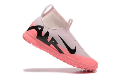 Nike Air Zoom Mercurial Superfly 9 Elite TF High-Tops Soccer Shoes - Pink/Black