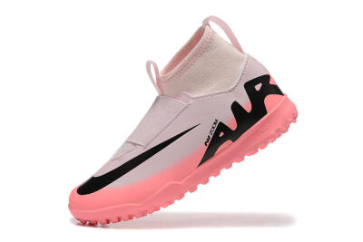 Nike Air Zoom Mercurial Superfly 9 Elite TF High-Tops Soccer Shoes - Pink/Black