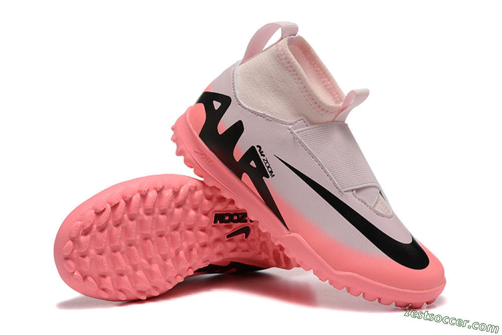 Nike Air Zoom Mercurial Superfly 9 Elite TF High-Tops Soccer Shoes - Pink/Black 4