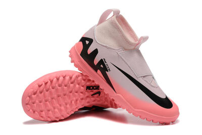 Nike Air Zoom Mercurial Superfly 9 Elite TF High-Tops Soccer Shoes - Pink/Black