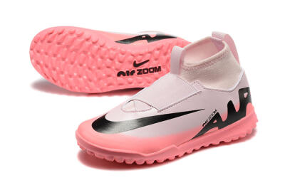 Nike Air Zoom Mercurial Superfly 9 Elite TF High-Tops Soccer Shoes - Pink/Black