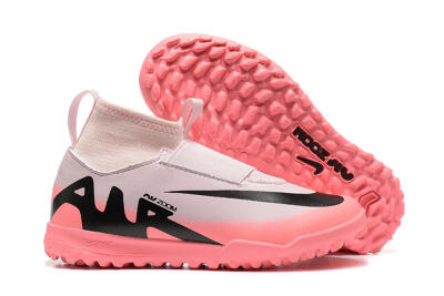 Nike Air Zoom Mercurial Superfly 9 Elite TF High-Tops Soccer Shoes - Pink/Black