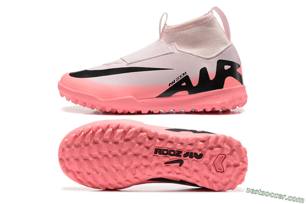 Nike Air Zoom Mercurial Superfly 9 Elite TF High-Tops Soccer Shoes - Pink/Black 1