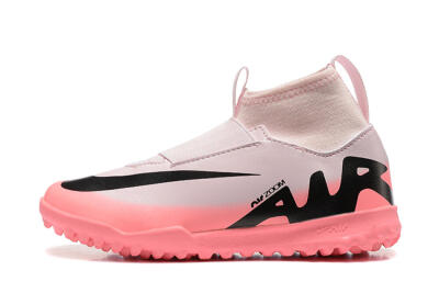 Nike Air Zoom Mercurial Superfly 9 Elite TF High-Tops Soccer Shoes - Pink/Black