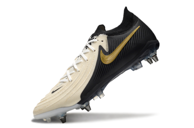 Nike Phantom Luna Elite SG Low-Tops Soccer Cleats - Beige/Black/Gold