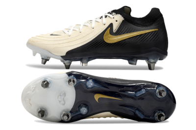 Nike Phantom Luna Elite SG Low-Tops Soccer Cleats - Beige/Black/Gold