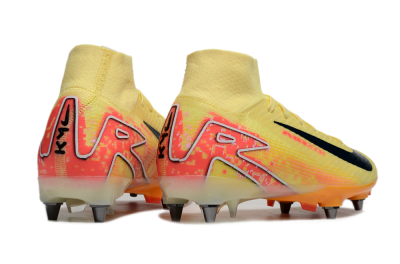 Nike Air Zoom Mercurial Superfly 10 Elite SG High-Tops Soccer Cleats - Yellow/Black/Red